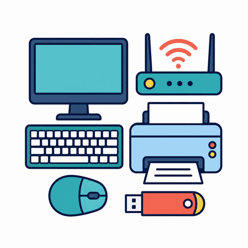 パソコン周辺機器のイラスト