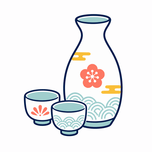 日本酒（清酒）のイラスト