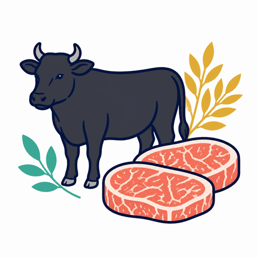 和牛・牛肉のイラスト