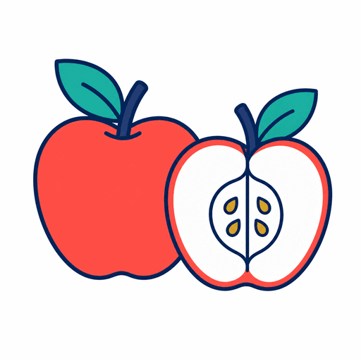 りんごのイラスト