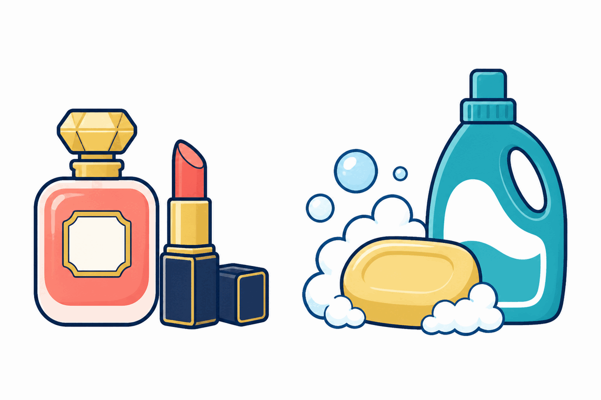 化粧品33/石けん34のイラスト