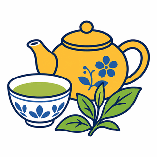 緑茶のイラスト