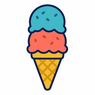 アイスクリームのイラスト