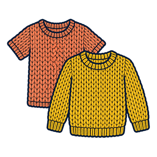 Tシャツ・セーター(ニット)のイラスト