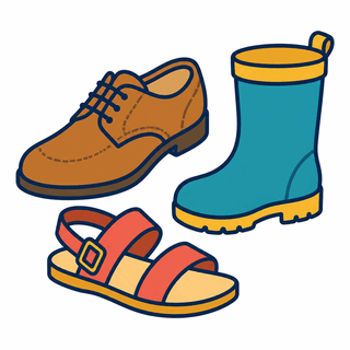 第64類｜履物のイラスト